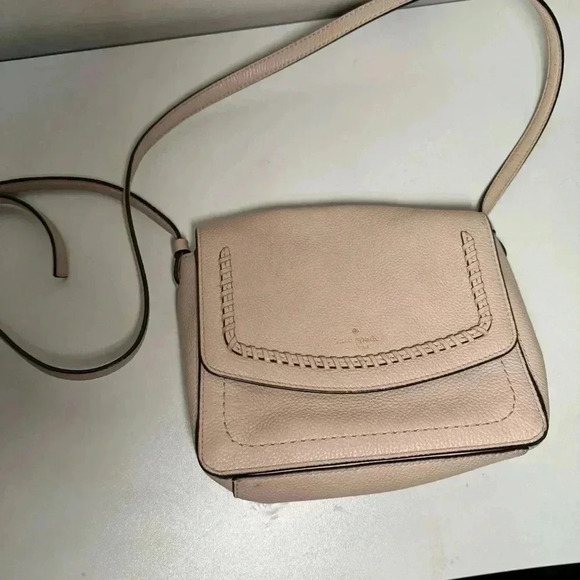 Kate spade blush leather crossbody pastel boho - Picture 3 of 8